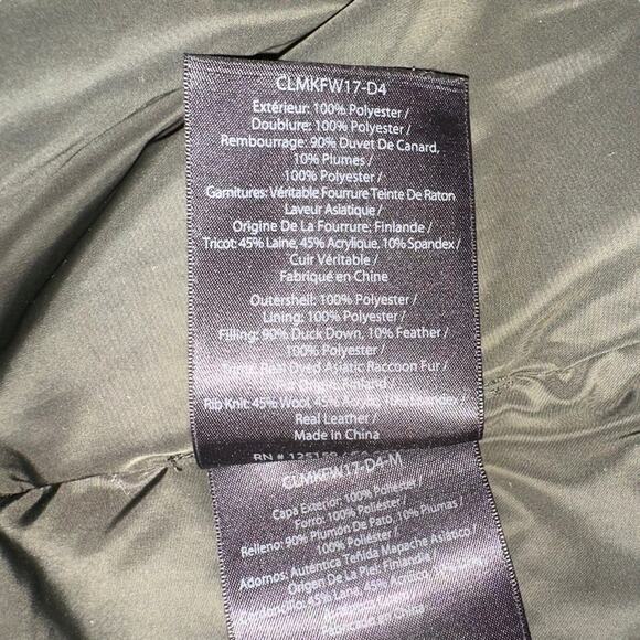 MACKAGE Fur Collar Down Green Hooded Jacket SMALL - Picture 5 of 12